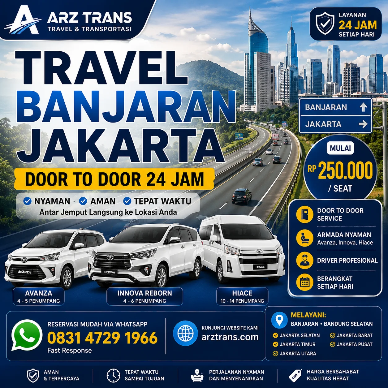 Travel Banjaran Jakarta Door To Door 24 Jam ARZ Trans