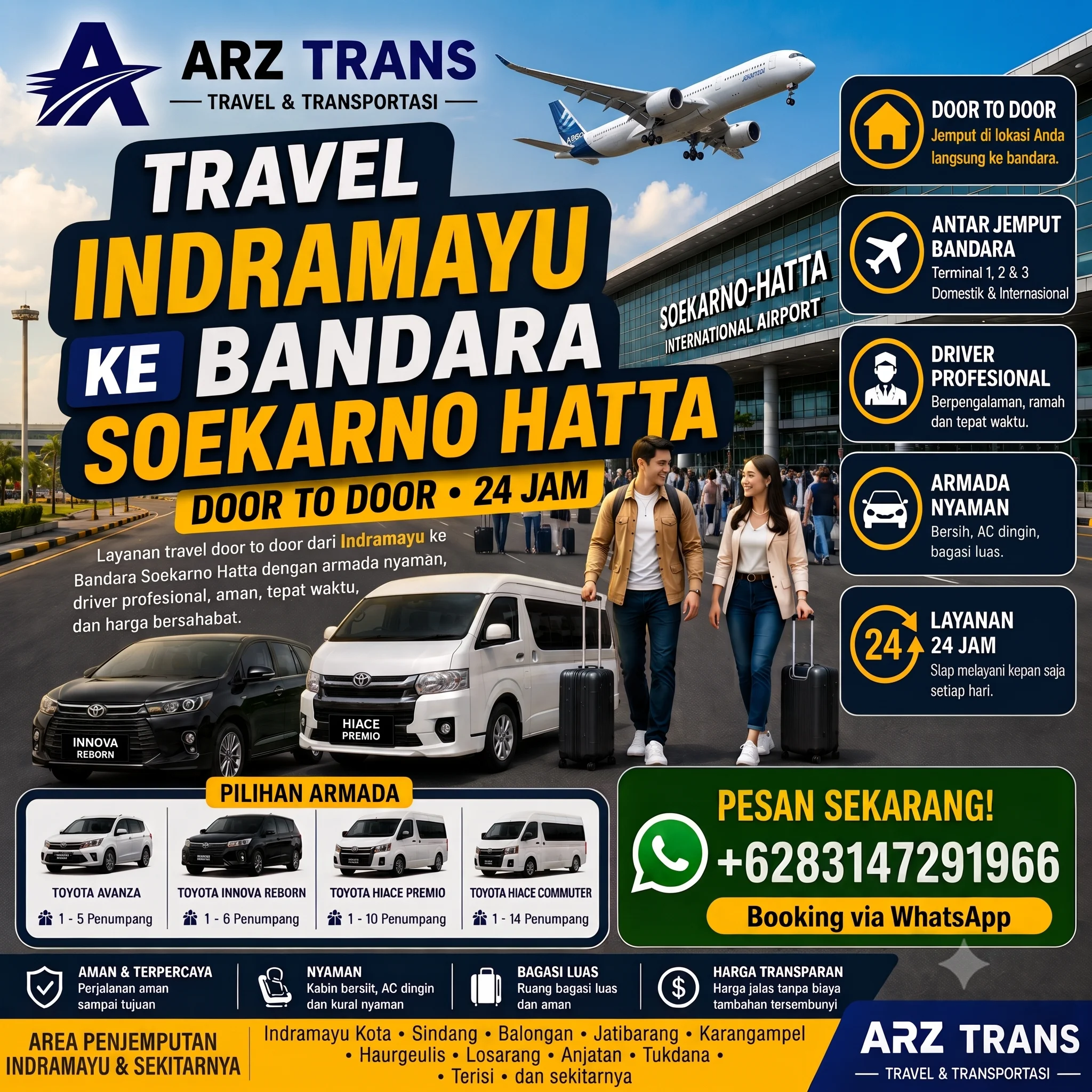Travel Indramayu ke Bandara Soekarno Hatta