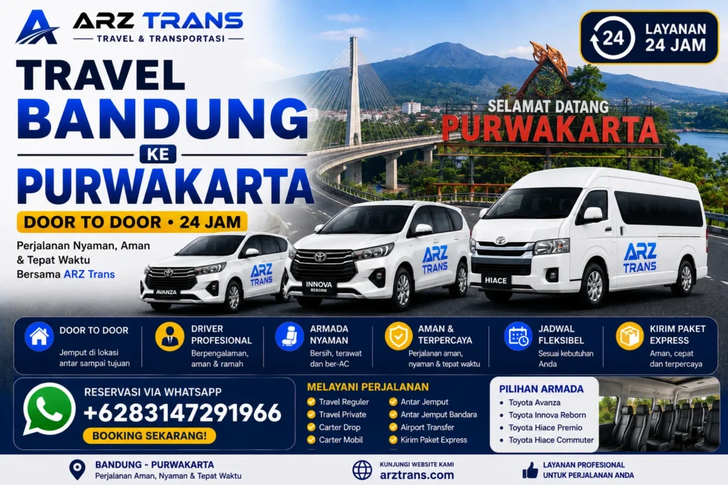 Travel Bandung Purwakarta door to door ARZ Trans