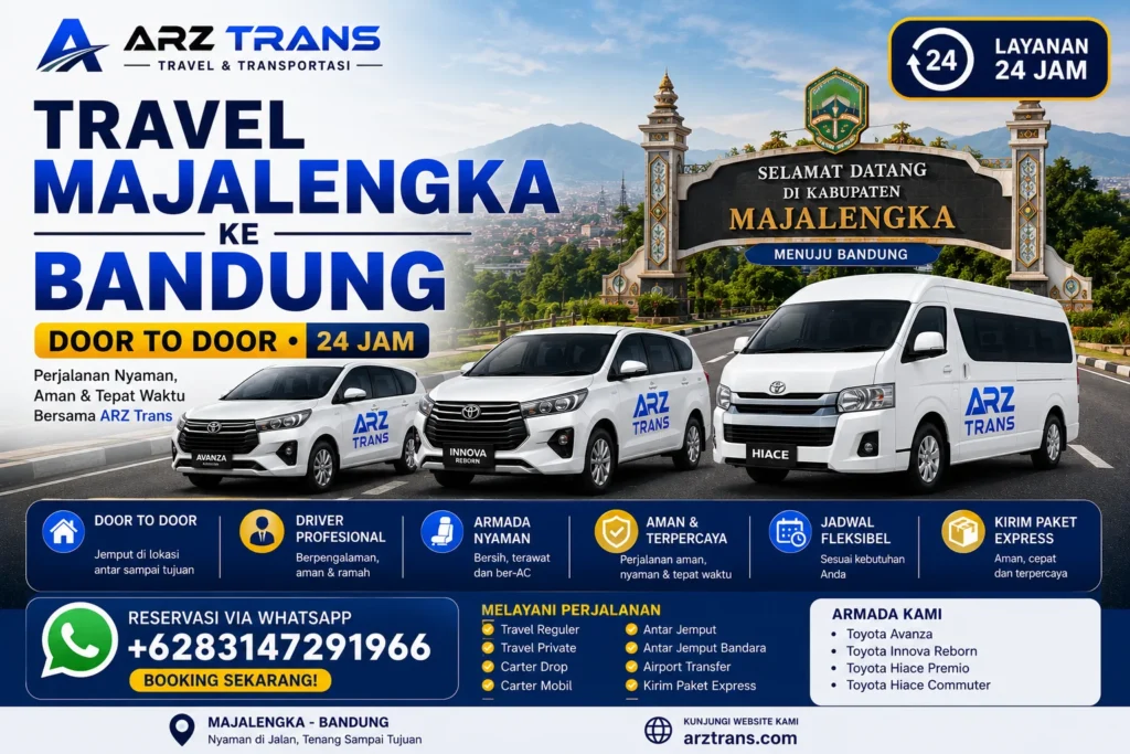 Travel Majalengka ke Bandung door to door ARZ Trans