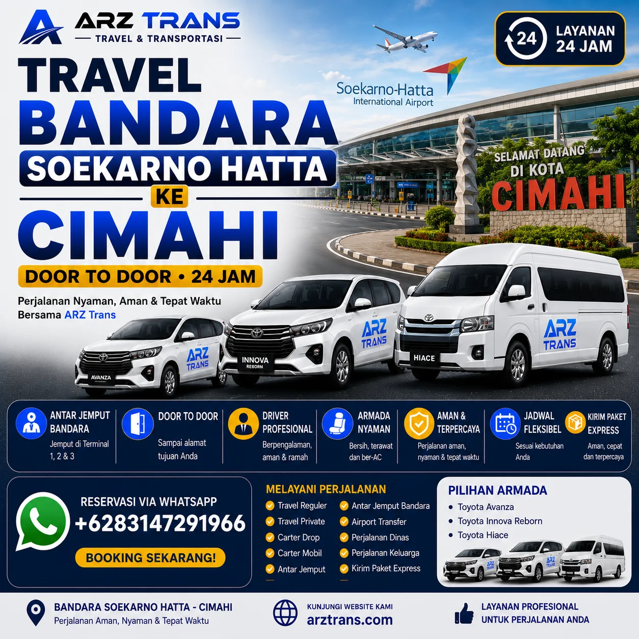 Layanan Eksekutif Travel Bandara Soekarno Hatta Cimahi Door to Door